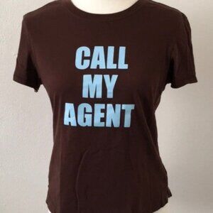 Vintage Planet Hollywood CALL MY AGENT T-Shirt (Celebrity Series ) - Size Large